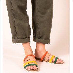 Charlotte Stone Gloria rainbow flats